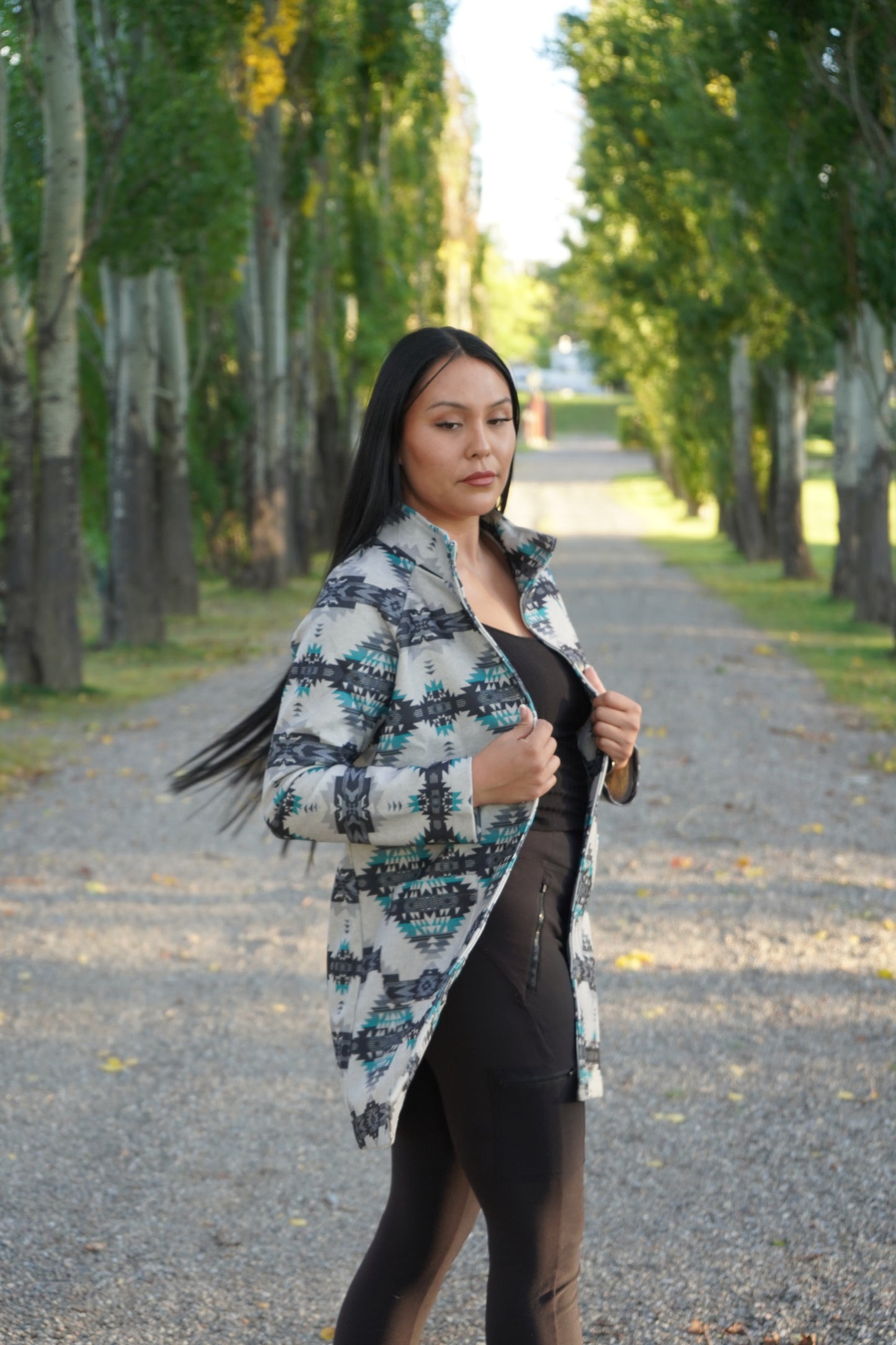 Ladies Mid-Length Coat