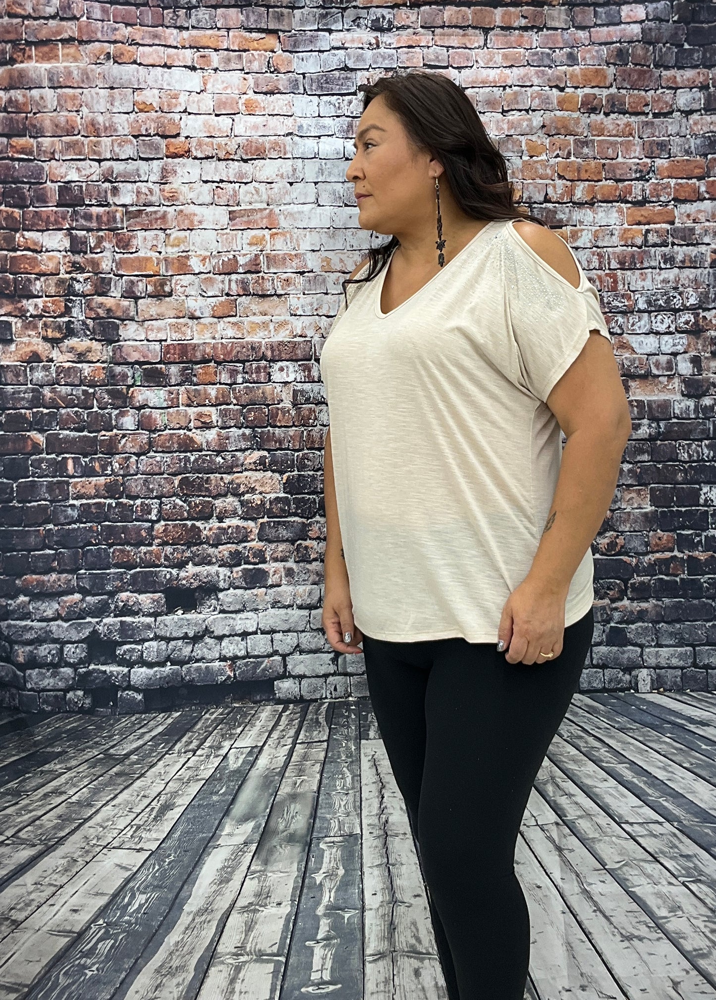 Embellished Short Sleeve Top