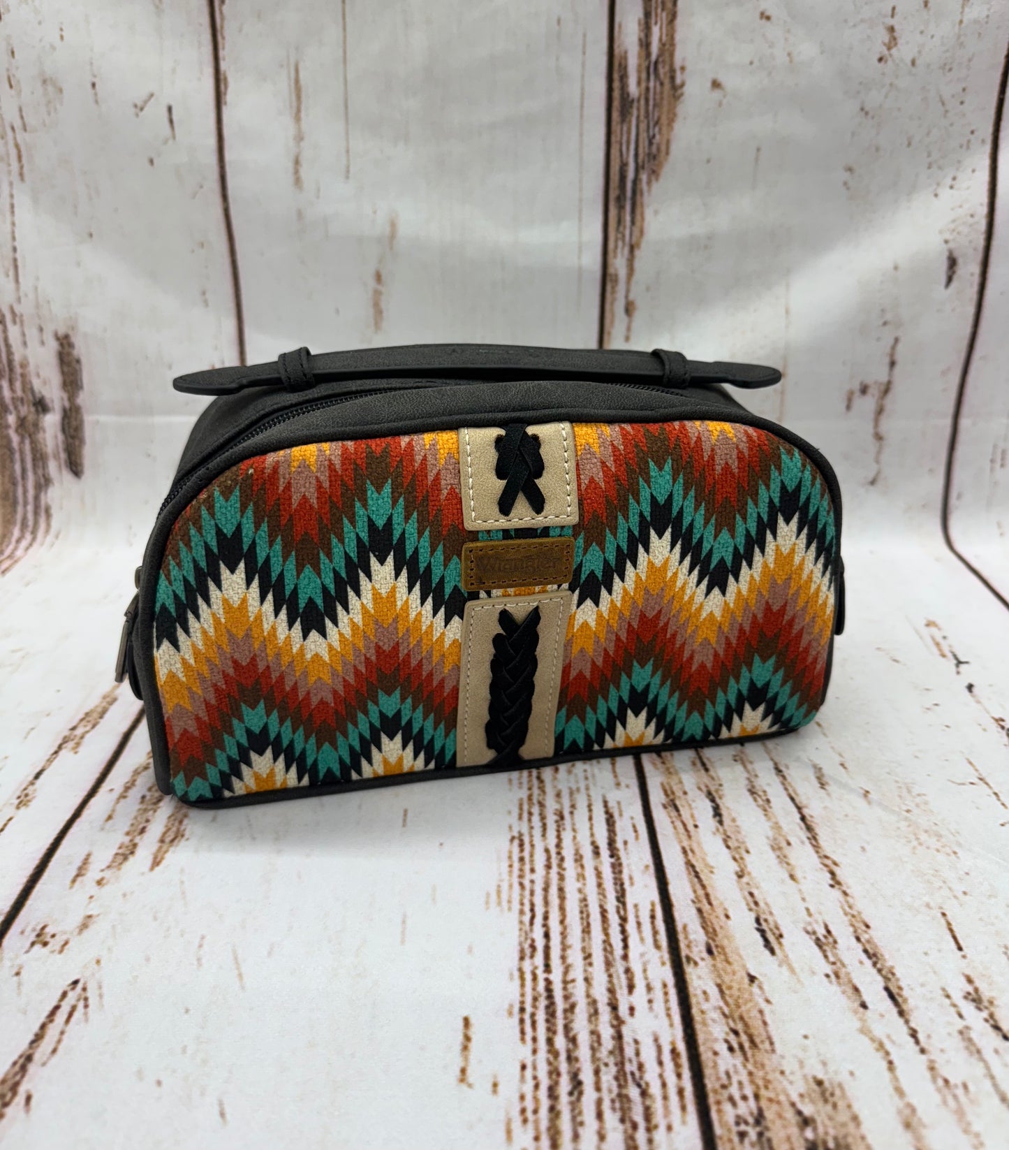 Wrangler Makeup Pouch Bag Mini Western Toiletry Purse Cosmetic Organizer