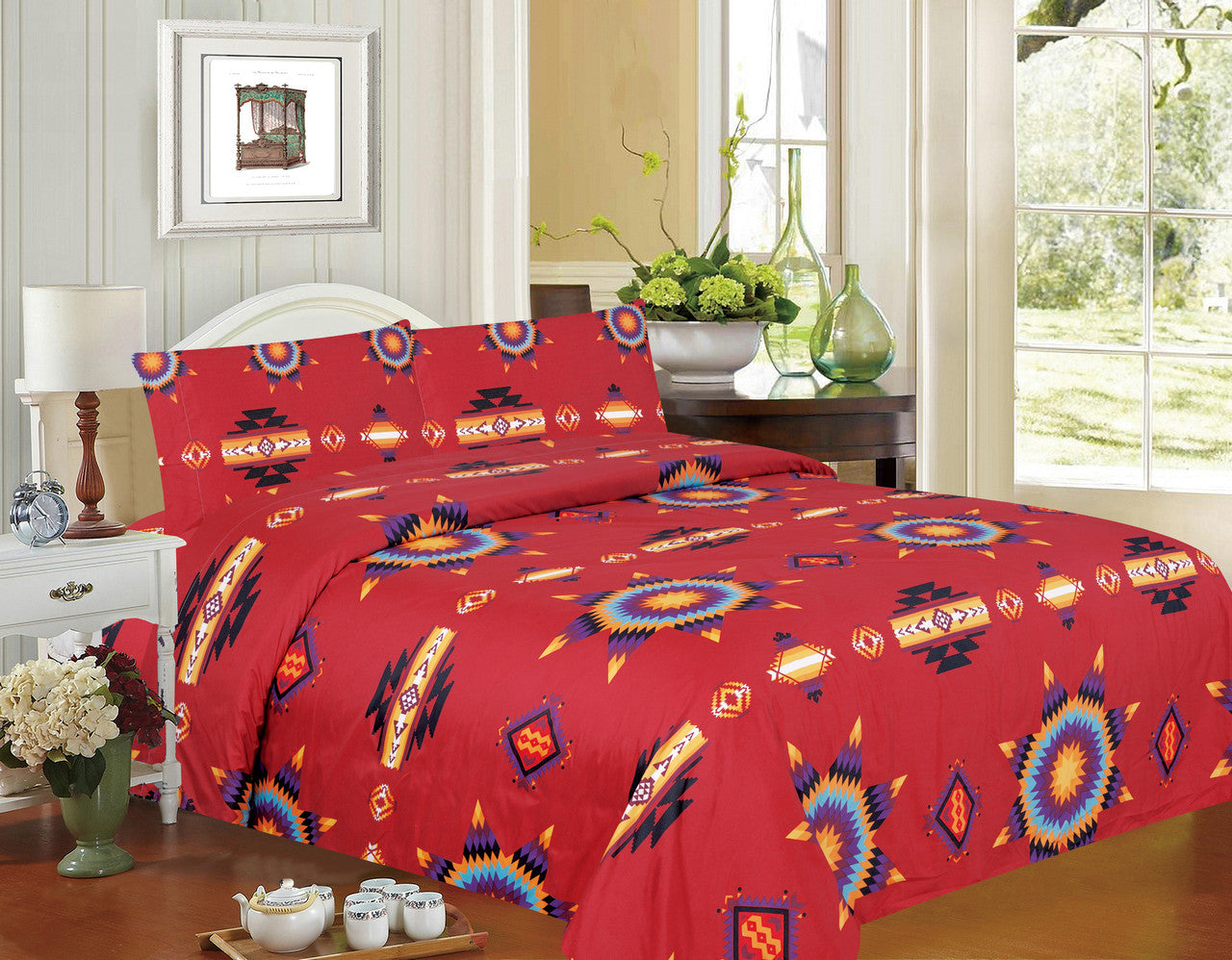 Star Design 4 Pc Sheet Set