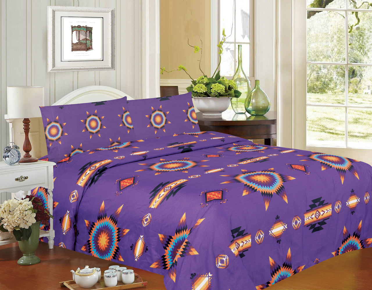 Star Design 4 Pc Sheet Set