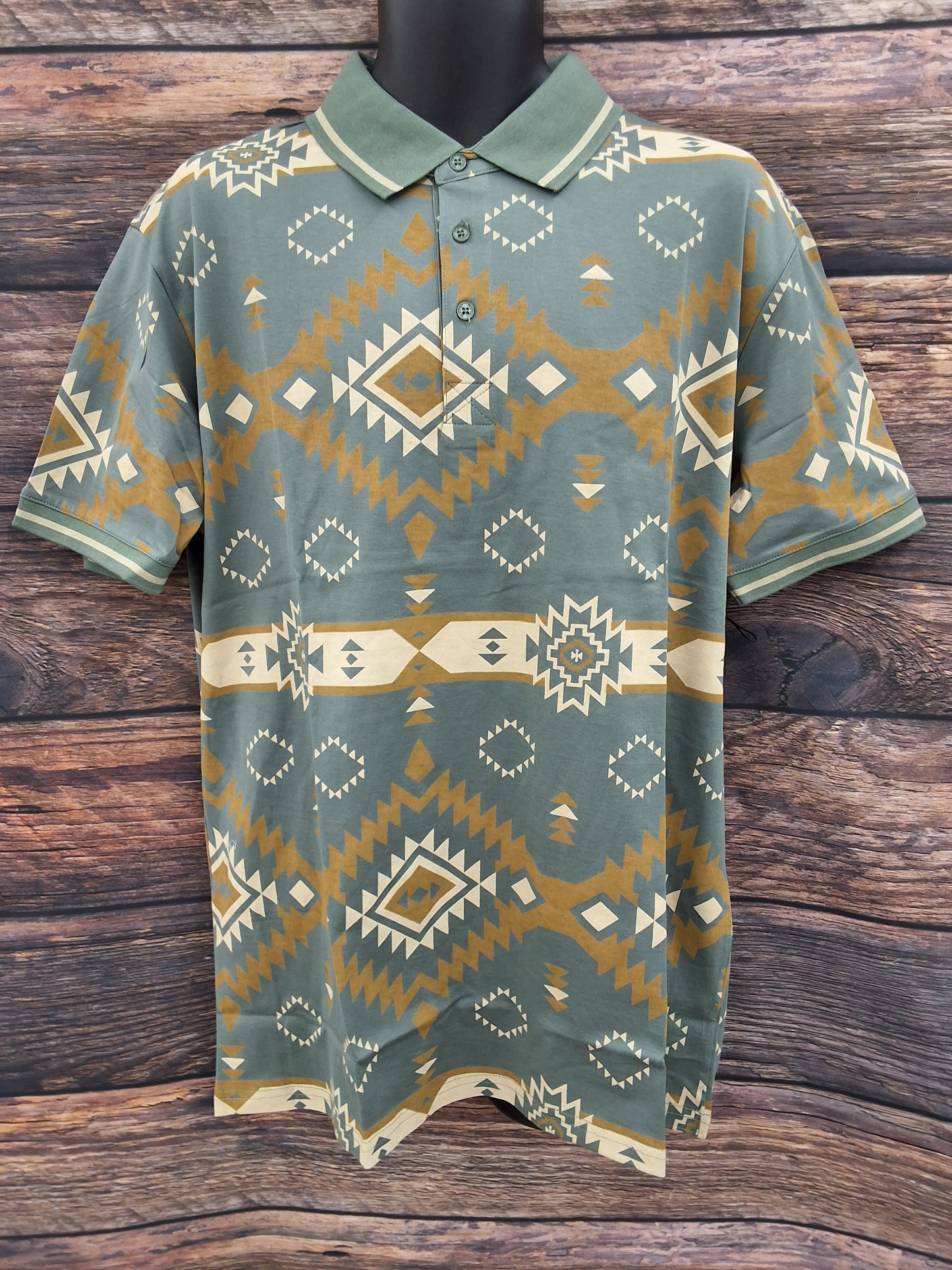 Mens Southwest Design Golf Shirt