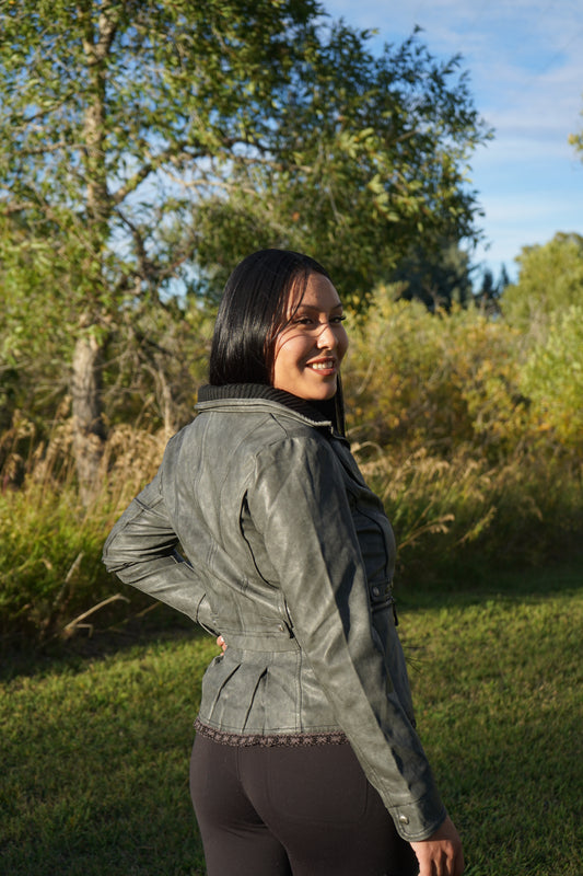 Ladies Pleather Jacket