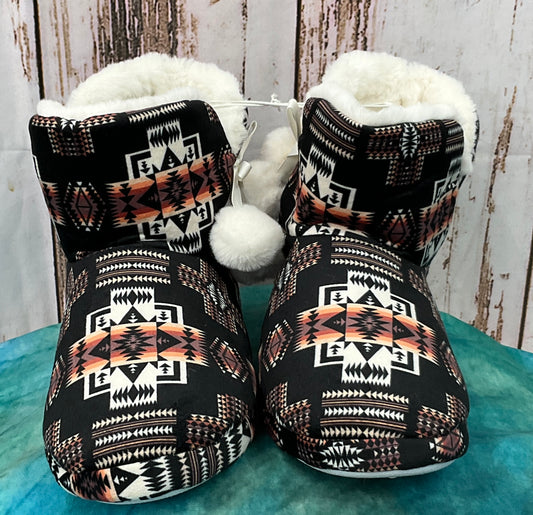 Native Print Slippers