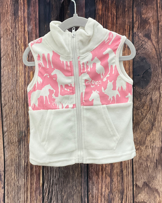 Grazing Horse Fleece Baby Vest