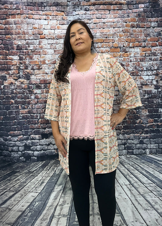 Ladies Aztec Cardigan