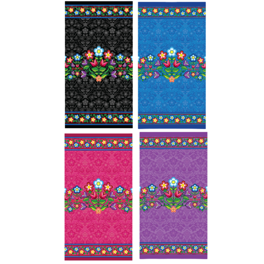 Floral Gathering Beach Towels
